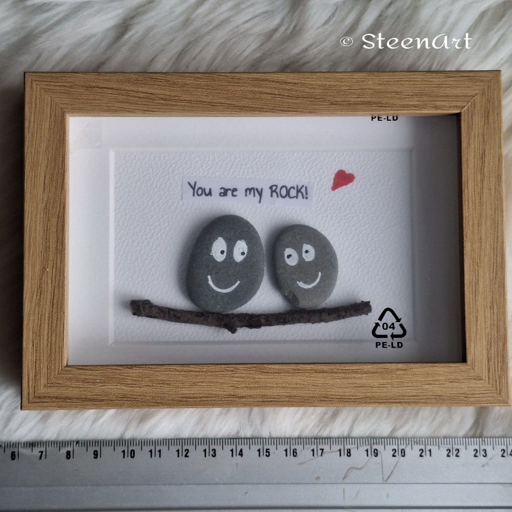 You are my rock - SteenArt schilderijtje