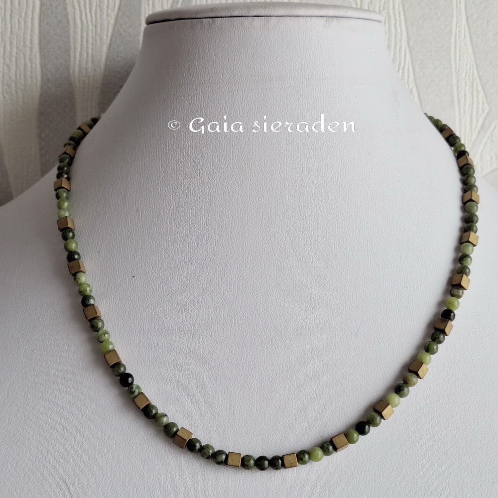 Ketting Jade en Hematiet