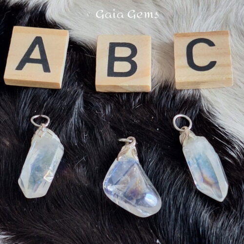 Angel Aura kwarts hangertje