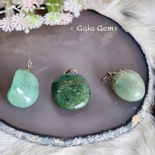 Aventurijn edelsteen hangertje