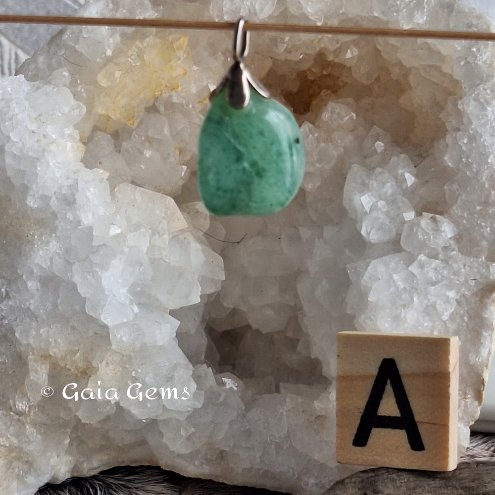 Aventurijn edelsteen hangertje