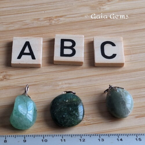 Aventurijn edelsteen hangertje