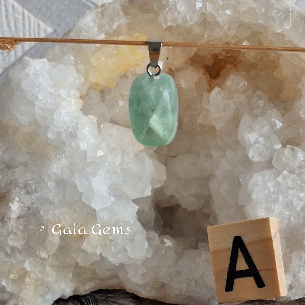 Fluoriet edelsteen hangertje