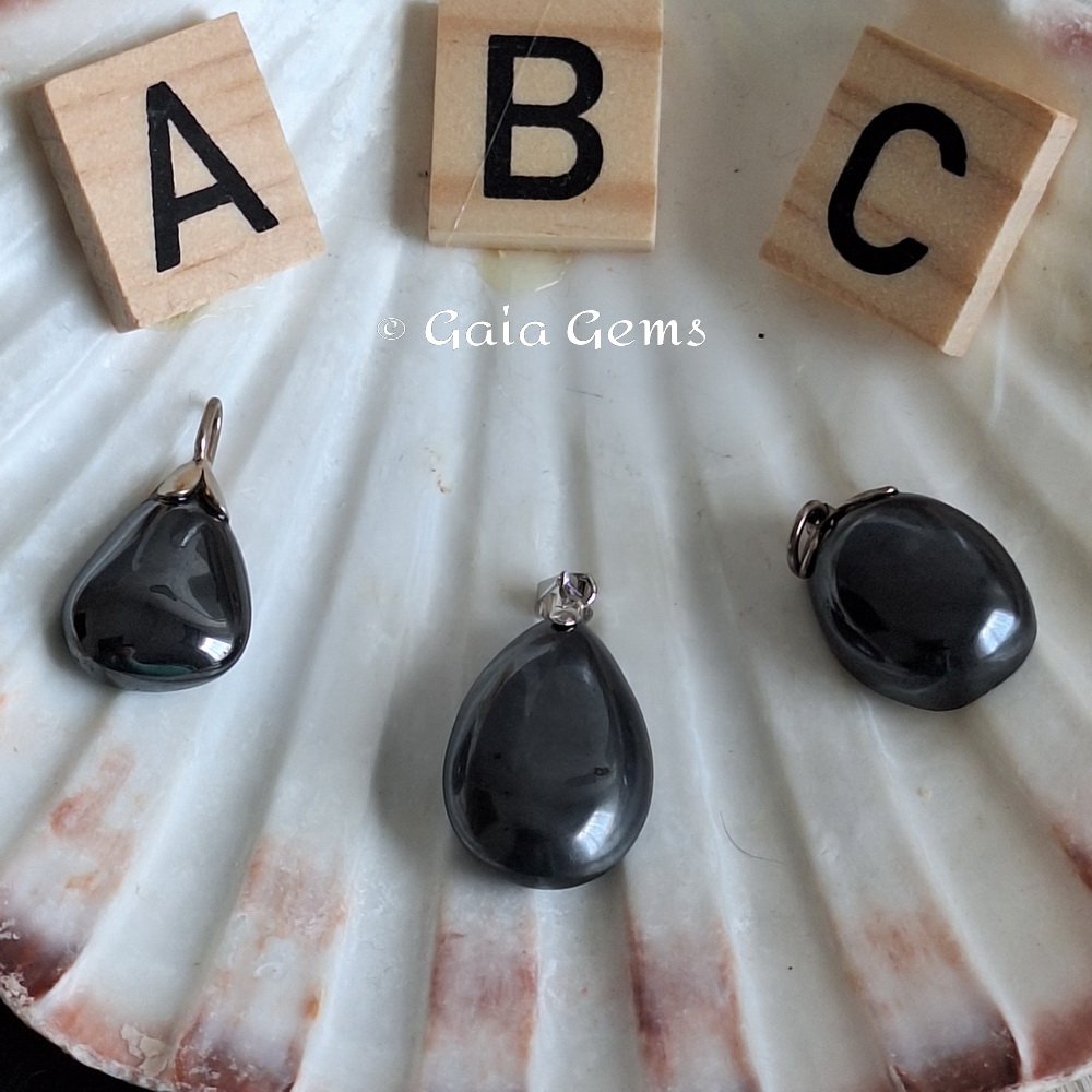 Hematiet edelsteen hangertje