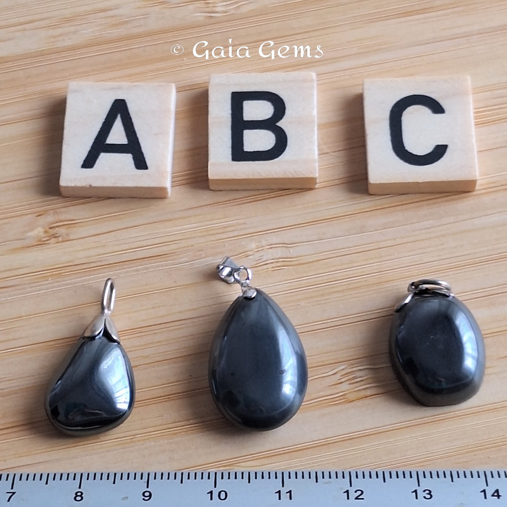 Hematiet edelsteen hangertje