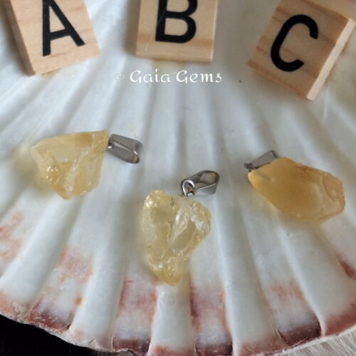 Edelsteen hangertje Citrien