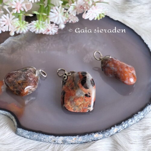 Jaspis Brecci edelsteen hangertje