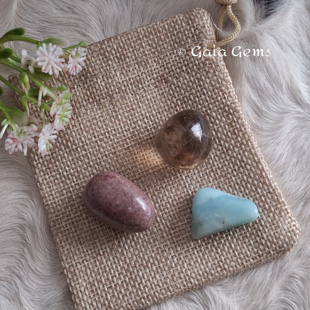 Onzekerheid edelsteen set