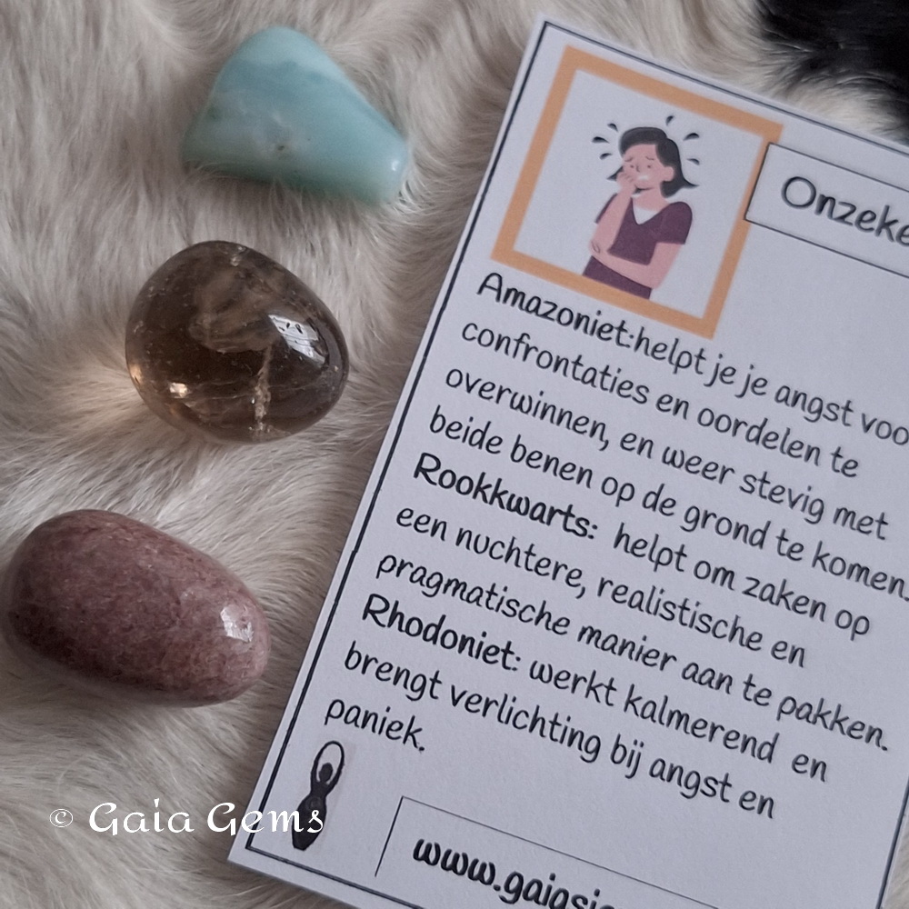 Onzekerheid edelsteen set