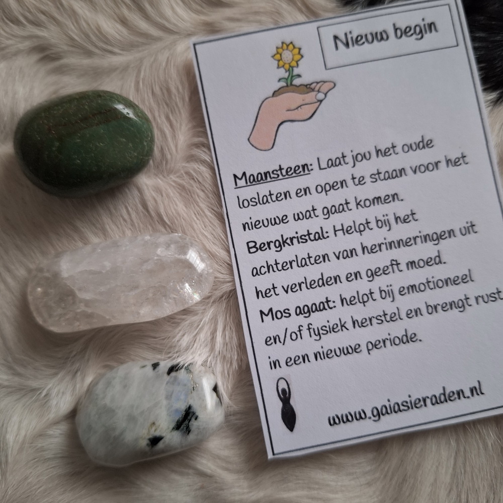 Nieuw begin edelsteen set