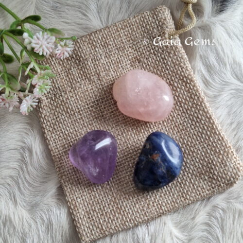 Liefde - geven en ontvangen edelsteen set