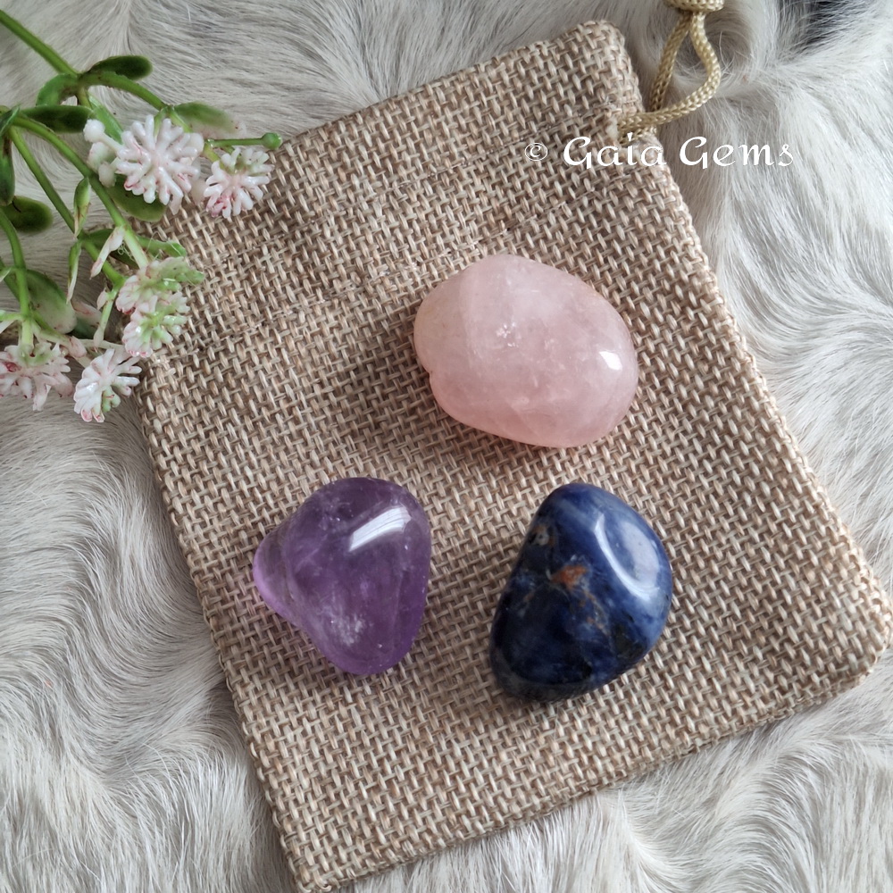 Liefde - geven en ontvangen edelsteen set