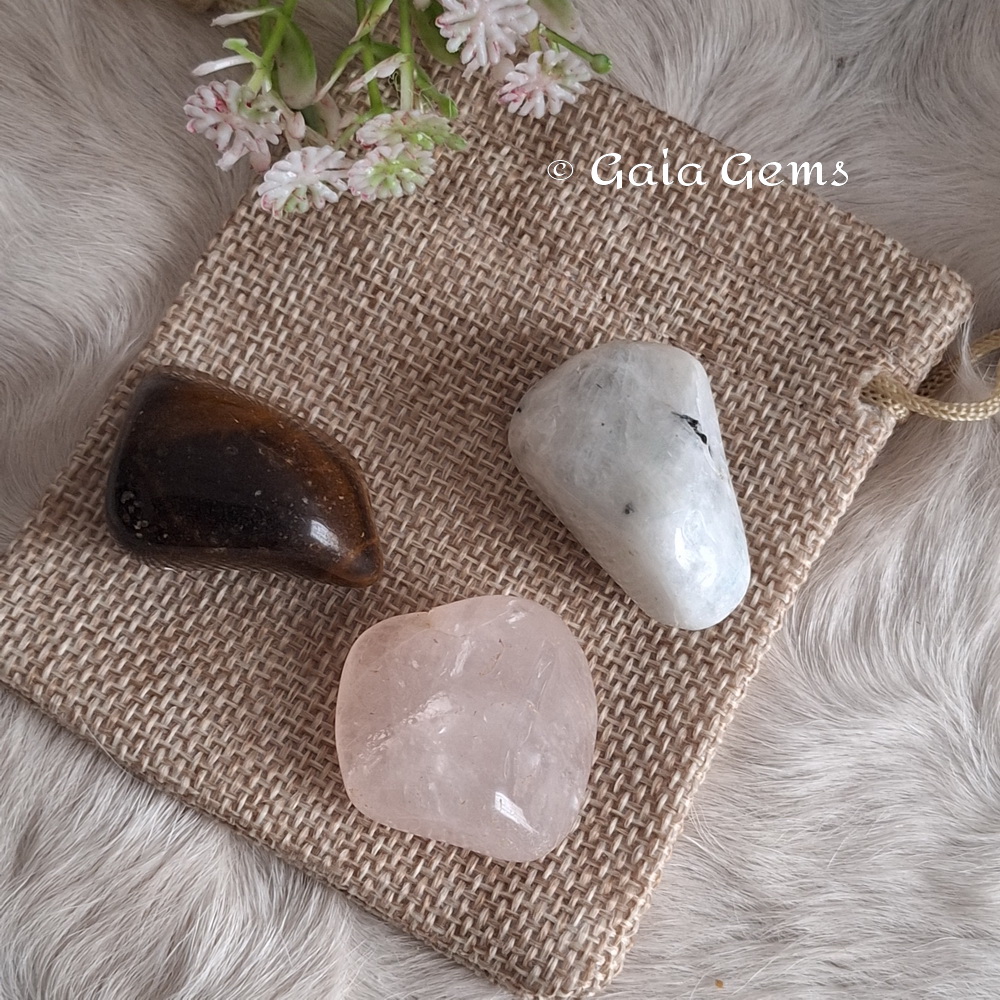 Menstruatie klachten edelsteen set