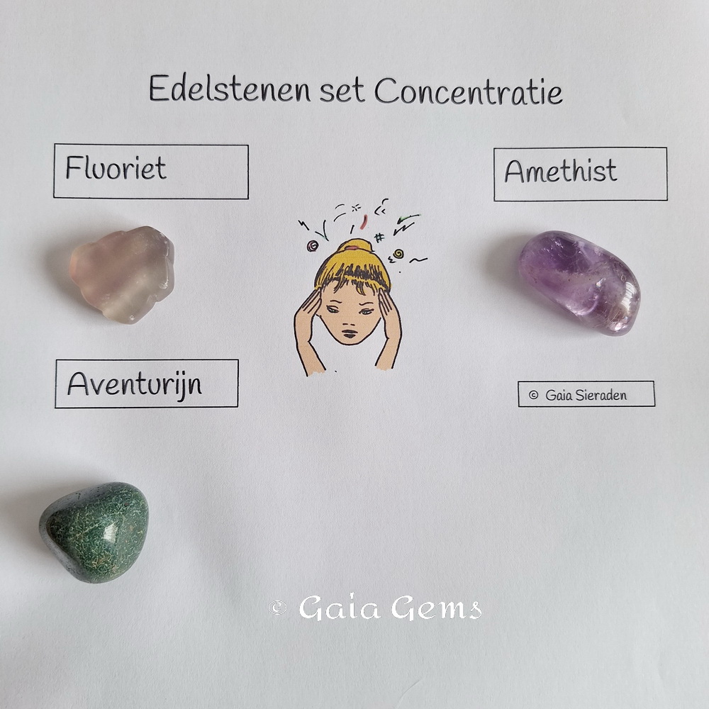 Concentratie edelsteen set