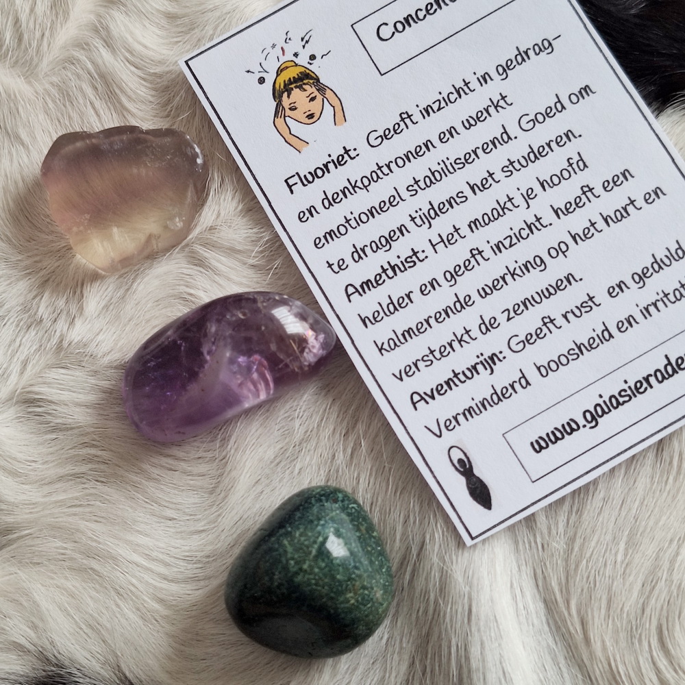 Concentratie edelsteen set