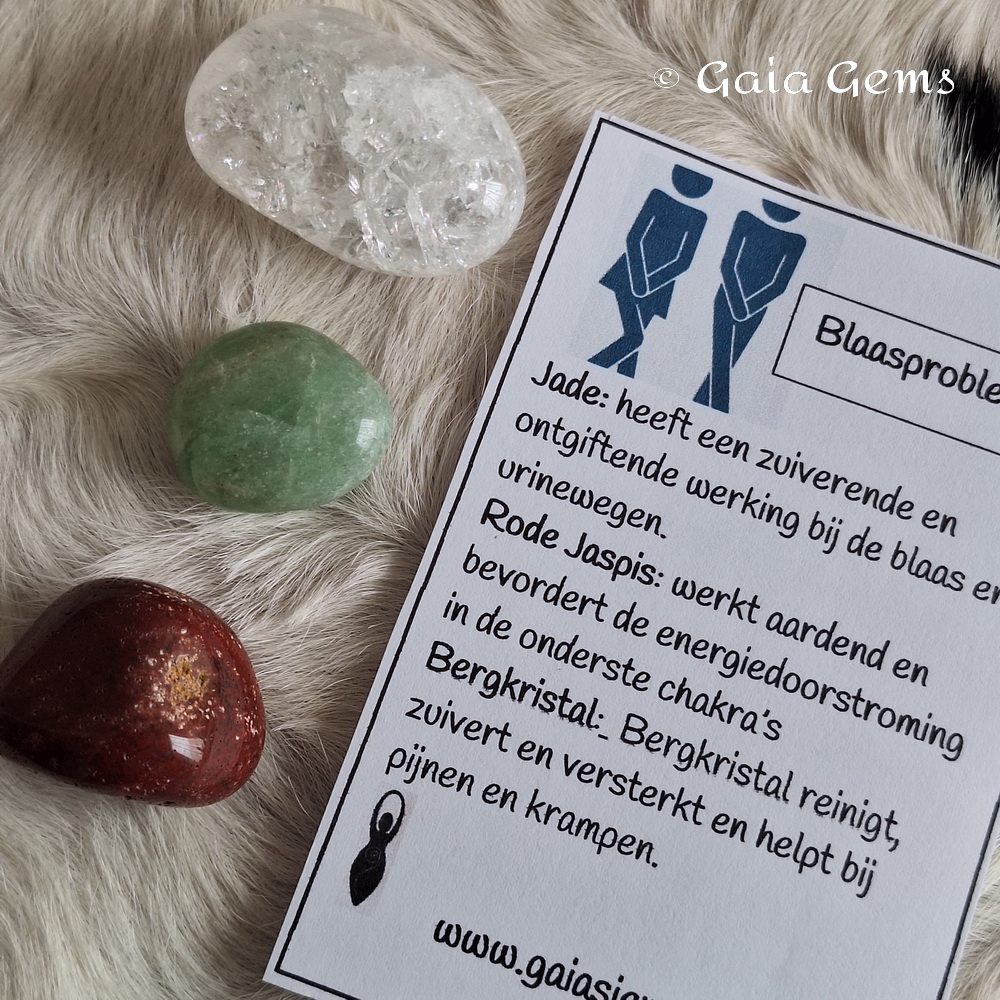 Blaasproblemen edelsteen set