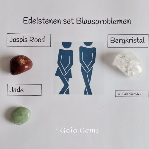 Blaasproblemen edelsteen set