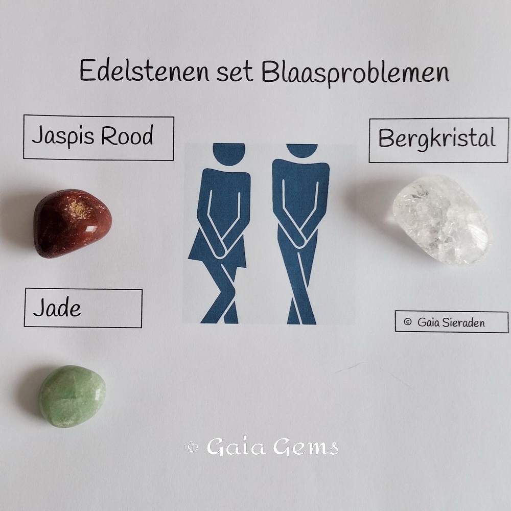 Blaasproblemen edelsteen set
