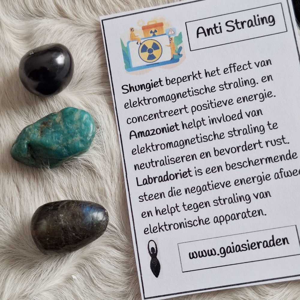 Anti straling XL edelsteen set