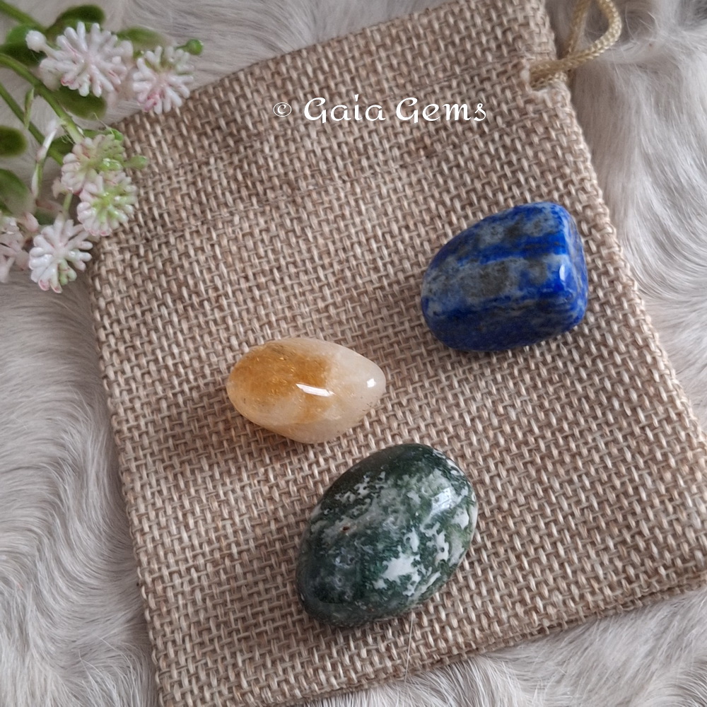 Stress edelsteen set