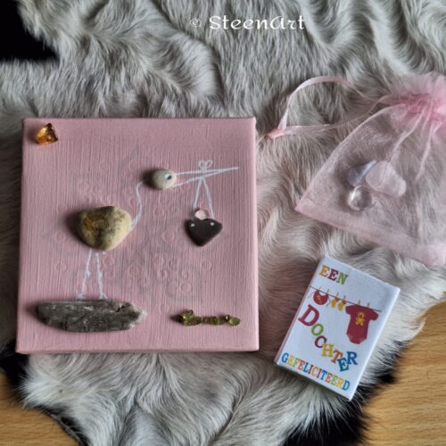 Babynieuws roze brievenbuscadeau