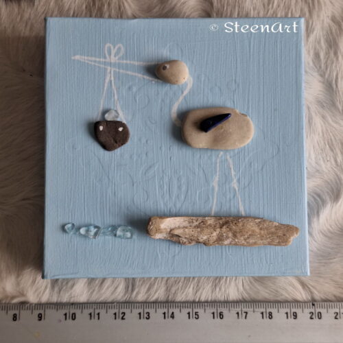 Babynieuws blauw brievenbuscadeau