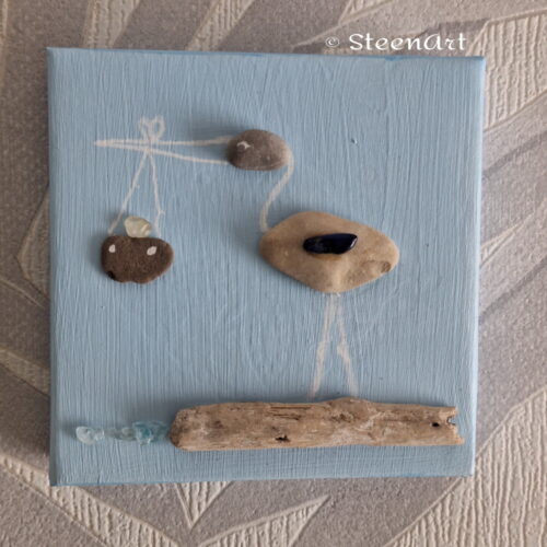 Baby zoon - SteenArt schilderijtje
