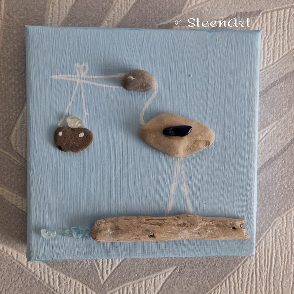 Baby zoon - SteenArt schilderijtje