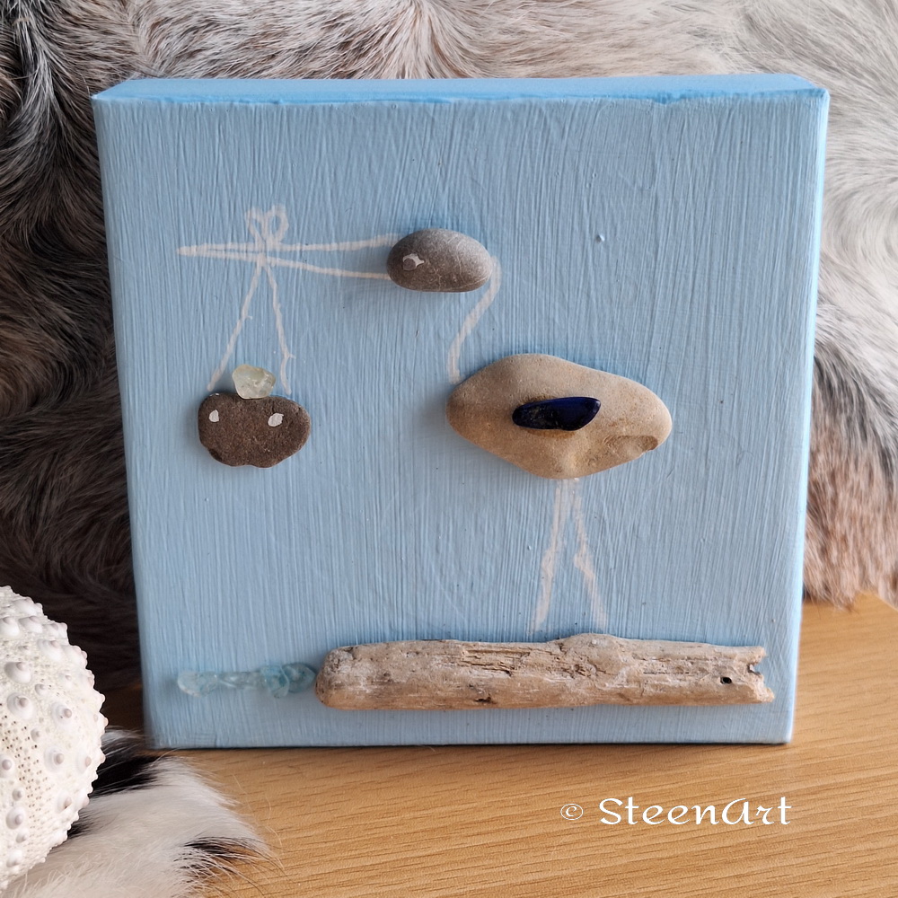 Baby zoon - SteenArt schilderijtje