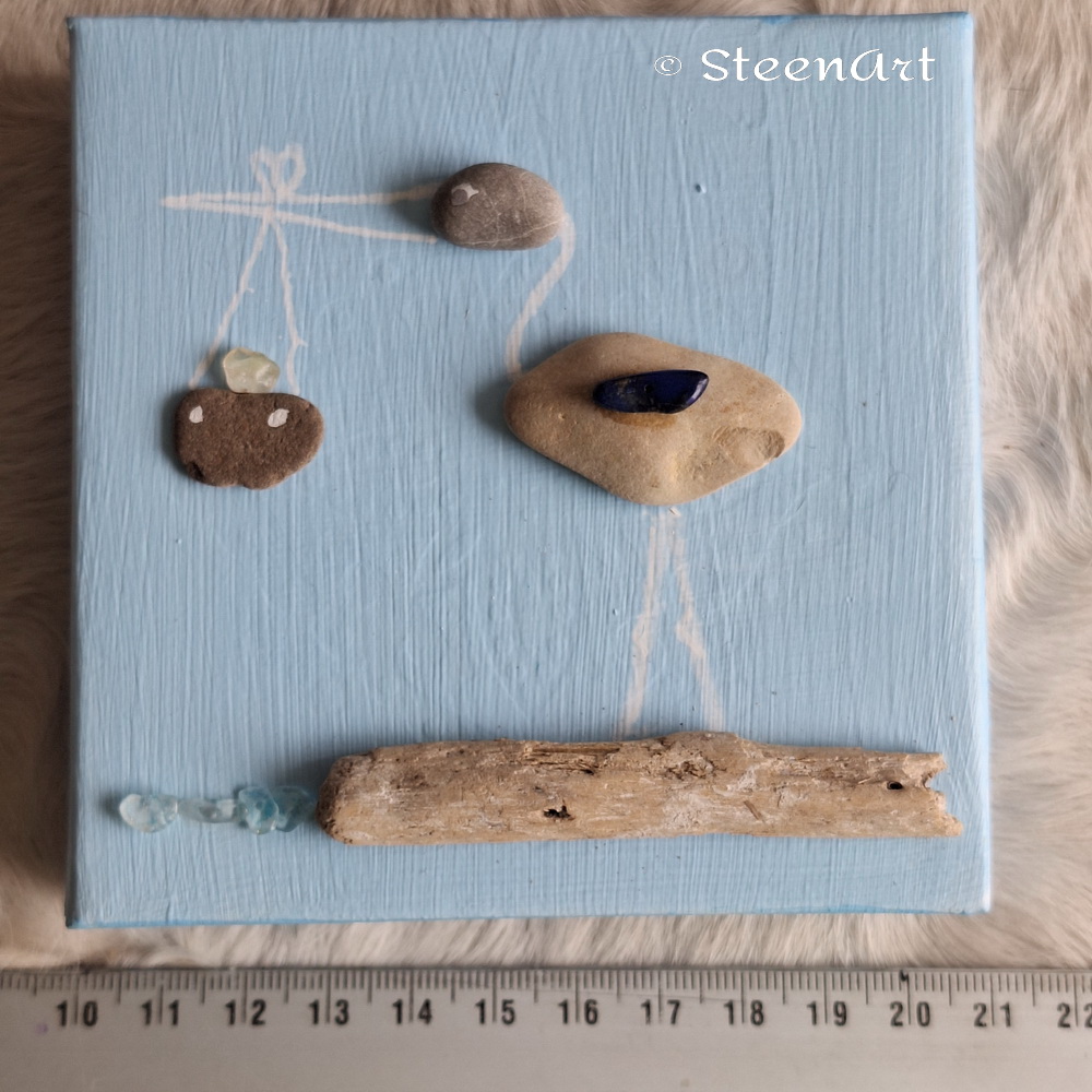 Baby zoon - SteenArt schilderijtje